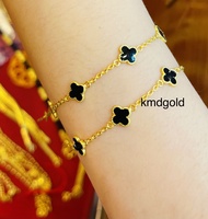 KMDGold สร้อยข้อมือ1สลึง ลายแฟชั่นสวยงาม สินค้าทองแท้พร้อมใบรัยประกัน