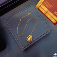 สร้อยคอ necklace สร้อยคอทองคำแท้ 0.3 กรัม จี้เจ้าแม่กวนอิม ปางประทานพร นั่งบนดอกบัว เลี่ยมทองแท้ กรอบทอง 90  มีใบรับประกัน ราคาเป็นมิตร