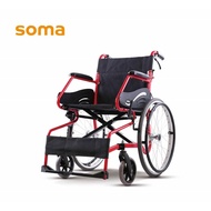 【輪椅B款】康揚 SM-150.3輪椅 經濟型 背可折 紅骨 17吋座寬 F22 單層座墊 (單台)【杏一】