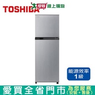 TOSHIBA東芝231L雙門變頻冰箱GR-A28TS(S)含配送+安裝