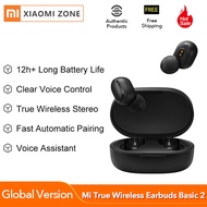 Xiaomi Mi Benar Earbud Earphone Dasar 2 Bluetooth 5.0 Nirkabel Sejati Stereo Mendukung Otomatis TWS Adik Redmi Airdots 2 untuk Ponsel Pintar POCO X3 Xiaomi Redmi 9/9A/C Note 8 Pro Catatan 9 Pro Mi 10 Lite