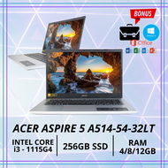 HOT PROMO LAPTOP GAMING Acer Aspire 5 A514-54-32LT - CORE i3 GEN 11 - 256GB SSD -RAM 4GB / 8GB / 12GB - 14" FHD IPS - NEW - SILVER - FREE INSTAL WIN 10 - SIAP PAKAI