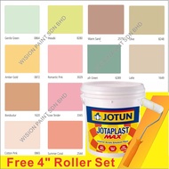 7L JOTUN PAINT JOTAPLAST MAX ( FREE 4" ROLLER SET ) Interior Acrylic Emulsion Paint for Wall &amp; Ceiling / Cat Dinding / D