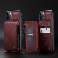 ✁▨ เคสโทรศัพท์กันกระแทก เคสหนังฝาพับ CaseMe iPhone 13 12 11 Pro Max Mini iPhone12 iPhone11 12Pro 12Mini 11Pro 11ProMax Card Slots Phone Case PU Luxury Multifunction Leather Snap Wallet Casing Business Slot Magnetic Cover Stand Holder