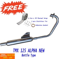 Honda TMX 125 Alpha Bottle Pipe Type Muffler for TMX 125 Alpha Exhaust pipe