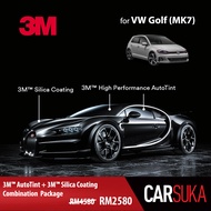 [3M Sedan Silver Package] 3M Autofilm Tint and 3M Silica Glass Coating for Volkswagen Golf (MK7), year 2014 - Present (Deposit Only)