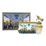 【ANNA SUI 安娜蘇】童話獨角獸淡香水 30ml 禮盒(淡香水+愛情鳥化妝包)
