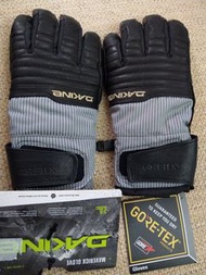 滑雪品牌 Dakine GORE-TEX 黑色真皮滑雪手套 防寒手套 重機防風防水手套