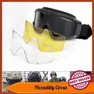 [Piccadilly C] Military Airsoft Tactical Goggles Shooting Glasses Motorcycle Windproof Wargame Goggles (J1460-6)