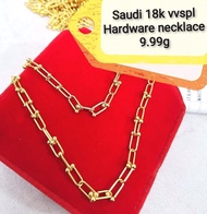 18K Saudi Gold Hardware Necklace 💯 % Pawnable/Legit