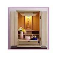 Direct delivery from Japan Old modern Buddhist altar No. 18 natural color mini Buddhist altar modern small Buddhist altar compact Buddhist altar design Buddhist altar LED lighting chest of drawers din