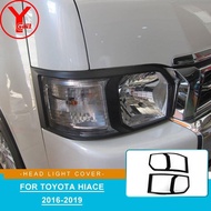 YCSUNZ For Toyota Hiace Black Headlight Lamp Cover ABS Auto Parts Accessories For Toyota Hiace Van 2016 2017 2018 Accessories