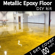 Metallic Epoxy Floor Floor Coating Clear Epoxy Resin for Flooring Metallic Powder