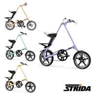 【STRiDA】英國速立達 LT特仕版16吋單速碟剎/皮帶傳動/折疊後可推行/三角形單車-粉彩色系