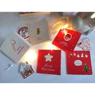 *Sg ready stock *5pcs Christmas card Christmas gift card with envelope