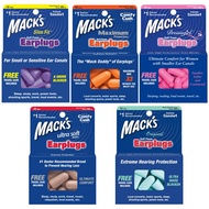 美國 Mack’s 矽膠耳塞 10副裝 防噪音 飛行 游泳 適用