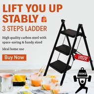 High Quality 3 Step Lightweight Foldable Ladder
