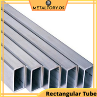 RECTANGULAR MILD STEEL METAL 2 INCH X 1 INCH STEEL RECTANGLUR HOLLOW METAL BAR SQUARE - 1 FT (KAKI PANJANG) - 6 FT ( KAKI PANJANG)