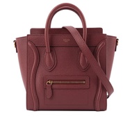 【CELINE】荔枝紋NANO冏包笑臉包(根地紅色) 189243DRU.27RT