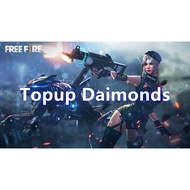 FREE FIRE : TOPUP / RECHARGE / RELOAD DIAMONDS 1875 ~ 9800