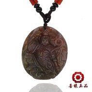 【喜緣玉品】天然七彩玉中壇元帥太子爺玉珮