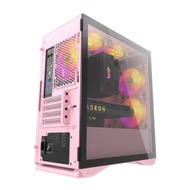 darkFlash DLM22 M-ATX 電腦機殼/機箱-粉(含12公分排風扇) – DF01-0039