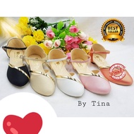 รองเท้าคัชชูส้นสูงสำหรับเด็กผู้หญิง เด็กโต ใส่สบายน่ารัก มี 3 สีให้เลือก ไชส์ 31-36