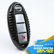 【2M2】NISSAN SUPER SENTRA 日產汽車 碳纖維 鑰匙殼 鑰匙圈 感應晶片 鑰匙包 卡夢鑰匙保護殼