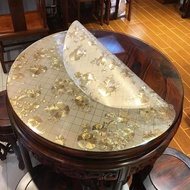 桌布圓桌桌布家用pvc透明餐桌圓形台布防水防油防燙免洗茶几墊軟玻璃