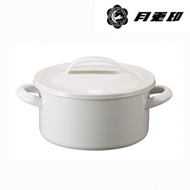 JIA Inc. 品家家品 月兔印-琺瑯燉煮鍋 19cm 2.7L-白色