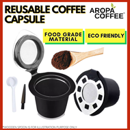 Reusable Coffee Capsule For Nespresso Coffee Capsules Compatible With Essenza, Inissia 3pcs