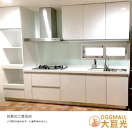 【大巨光】精緻歐化廚具/人造石檯面/水晶門板/300公分以內/不含三機設備(一字型廚具含電器櫃280-300CM)