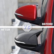 Carbon Fiber Car Rear View Mirror Cover Side Door Mirror Shell Decoration Trim for Hyundai Elantra AD 2016-