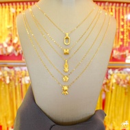 สร้อยคอเงินชุบทอง+จี้ปี่เซียะทองคำ 99.99 น้ำหนัก 0.1 กรัม และชาร์มอื่นๆ ซื้อยกเซตคุ้มกว่าเยอะ แบบราคาเหมาๆเลยจ้า