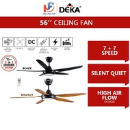 ceiling fan Deka 5 Blade Ceiling Fan Dc Inventer With Remote Control And LED Light ((56”)) DDC21L DDC-21L