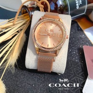 นาฬิกาข้อมือผญ #Coach สายเหล็ก สินค้าแท้คุณภาพดี สินค้าตรงปก พร้อมจัดส่ง
