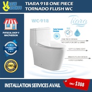 Tiara 918 Tornado Flush One Piece Rimless Toilet Bowl WC-918 Easy Clean