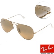 【RayBan 雷朋】太陽眼鏡 飛官款(水銀棕#RB3025 0013K -58mm)