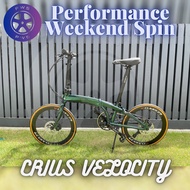 [Stock Ready] Crius Velocity / Master D 20" High Speed Performance Folding / Foldable Bicycle