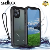 ☟พร้อมส่ง SHELLBOX เคสกันน้ำสำหรับ ios iphone12 Pro Max ของแท้100✷