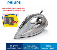Philips Azur 2600W Steam Iron With SteamGlide Advanced Soleplate - GC4566/86 (Free 1 Large Laundry Bag retailed at $29.9)