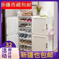 Xinjiang Tibet Shoe Cabinet Household Bedroom Shoe Shelf Storage Large Capacity Multi-Layer Dustproof Door Simple Shoe Rack