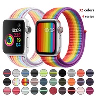 สายนาฬิกาไนลอนสำหรับApple Watch,สำหรับIWatch 5/4/3/2ขนาด38มม. 42มม. สายเปลี่ยนสำหรับI Watchสายรัดแนวสปอร์ตเนื้อนุ่มระบายอากาศได้ดี