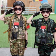 Ready stock baju polis kanak kanak Baju askar budak Children Camouflage Suit Boys Military Uniform