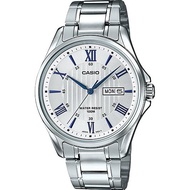 Casio นาฬิกาข้อมือผู้ชาย เลขโรมัน กันน้ำ 100M สายสแตนเลส รุ่น MTP-1384