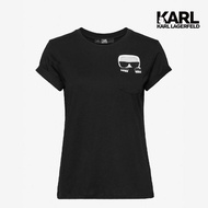 【KARL LAGERFELD 卡爾】IKONIK KARL T恤-黑(原廠公司貨)