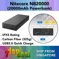 Nitecore NB20000 Power Bank (20000mAh, 3A, 45W, USB QC3.0 Quick Charge Powerbank)