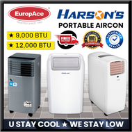 【 EUROPACE 】★【 HARSONS 】★ PORTABLE AIRCON ★ 9000K BTU ★ 12,000 BTU