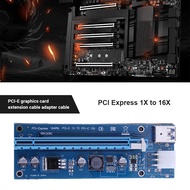 PCIe PCI Express 16X บอร์ดไรเซอร์สำหรับเครื่องขุดเหรียญบิทคอยน์ PCI-E 6-Pin แหล่งจ่ายไฟพอร์ตสำหรับเครื่องขุดเหรียญบิทคอยน์