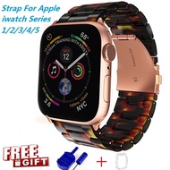 ใหม่บังคับ Apple Watch band สำหรับ Series 5 4 3 2 1 Resin Watch band Apple I Watch Series 5 Series 4 Series 3 Series 2 Series 1 สีสันสดใส